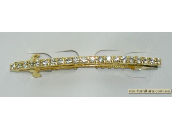 Заколка автомат камень 1ряд дуга 8см золото Заколка автомат камень 1ряд дуга 8см золото
