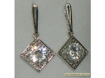 Гвоздик декор серебро камень белый ромб 4 см. Гвоздик декор серебро камень белый ромб 4 см.