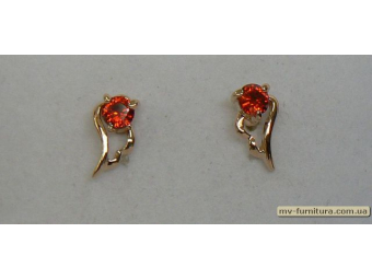 Гвоздик класика золото камень красный крыло Гвоздик класика золото камень красный крыло