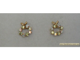 Гвоздик класика золото камень белый ягодка Гвоздик класика золото камень белый ягодка