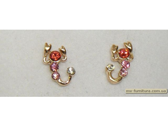 Гвоздик класика золото камень красный скорпион Гвоздик класика золото камень красный скорпион