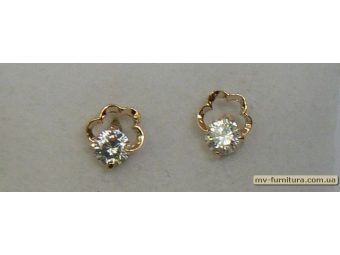 Гвоздик класика золото камень белый цветок Гвоздик класика золото камень белый цветок