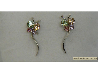 Гвоздик декор серебро камень цветной стрекоза 2см. Гвоздик декор серебро камень цветной стрекоза 2см.