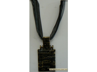 Кулон веревка эмаль камень бисер черный Кулон веревка эмаль камень бисер черный