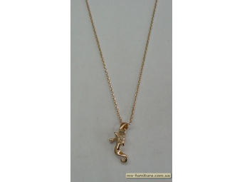 Кулон цепочка золото камень желтый ящерка (22см) Кулон цепочка золото камень желтый ящерка (22см)