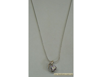 Кулон цепочка серебро камень фиолетовый крыло (22см) Кулон цепочка серебро камень фиолетовый крыло (22см)