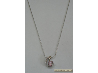 Кулон цепочка серебро камень розовый крыло (22см) Кулон цепочка серебро камень розовый крыло (22см)