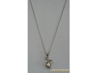 Кулон цепочка серебро камень желтый уточка (22см) Кулон цепочка серебро камень желтый уточка (22см)