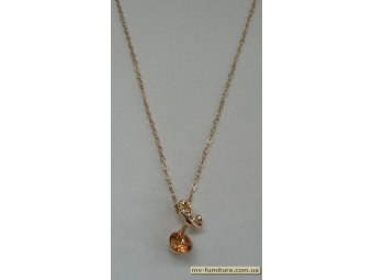 Кулон цепочка золото камень желтый 5камней на петле (22см) Кулон цепочка золото камень желтый 5камней на петле (22см)