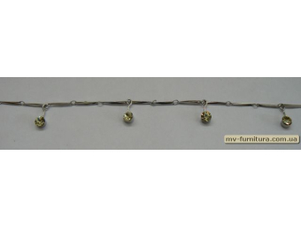 Браслет цепочка серебро №38 камень зеленый 5 камней 21см Браслет цепочка серебро №38 камень зеленый 5 камней 21см