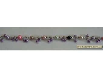 Браслет цепочка серебро №71 жемчуг радуга (6мм) 20см Браслет цепочка серебро №71 жемчуг радуга (6мм) 20см