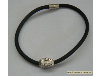 Браслет шнурС+магнит №130 металл никель Браслет шнурС+магнит №130 металл никель