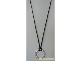 Кулон шнур замш №68 металл+камень белый кольцо (31см) Кулон шнур замш №68 металл+камень белый кольцо (31см)