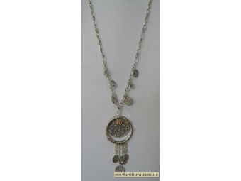 Кулон цепочка серебро №69 камень желтый этник (30см) Кулон цепочка серебро №69 камень желтый этник (30см)