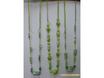 Бусы веревка №95 ЭКС пластмасса зеленый Бусы веревка №95 ЭКС пластмасса зеленый