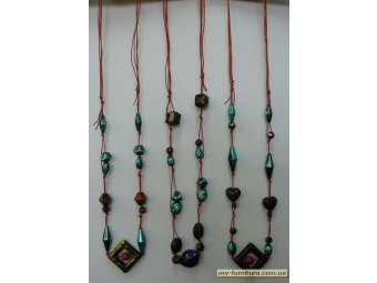 Бусы веревка №108 ЭКС пластмасса цветные Бусы веревка №108 ЭКС пластмасса цветные