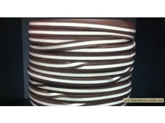 Тесьма флаг 12мм (50м) бежево-коричневый Тесьма флаг 12мм (50м) бежево-коричневый