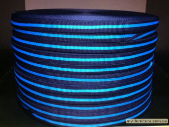 Тесьма ТЖ флаг 10мм (50м) сине-яркоголубой Тесьма ТЖ флаг 10мм (50м) сине-яркоголубой