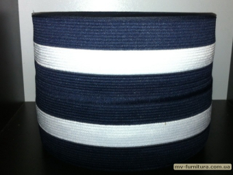 Резинка манжетная флаг сине-белая 13см (7,5см) Резинка манжетная флаг сине-белая 13см (7,5см)