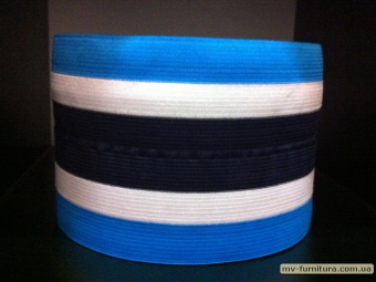 Резинка манжетная флаг сине-бирюз 13см (7,5см) Резинка манжетная флаг сине-бирюз 13см (7,5см)