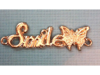 Украшения клеевые металл Smile (100шт) Украшения клеевые металл Smile (100шт)