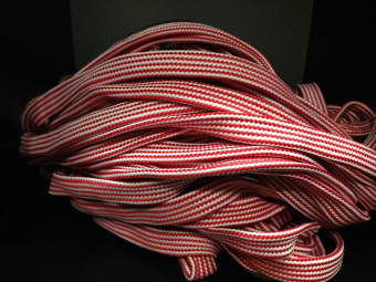 Шнур ПЭ10х40 20мм (50м) красн+бел 0174 Шнур ПЭ10х40 20мм (50м) красн+бел 0174