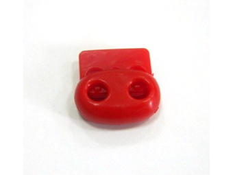 Фиксатор пластик чанта 2 дырки (1000шт) №148 красный Фиксатор пластик чанта 2 дырки (1000шт) №148 красный