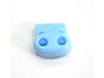 Фиксатор пластик чанта 2 дырки (1000шт) №198 голубой Фиксатор пластик чанта 2 дырки (1000шт) №198 голубой