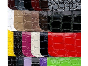 Ткань искусственная кожа 140см крокодил на нетканной основе Ткань искусственная кожа 140см крокодил на нетканной основе