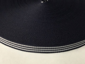 Тесьма ТЖ флаг 10мм (50м) 3белые синяя Тесьма ТЖ флаг 10мм (50м) 3белые синяя