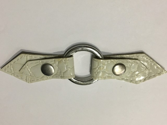 Украшения на коже 15х3,5 см крокодил никель Украшения на коже 15х3,5 см крокодил никель