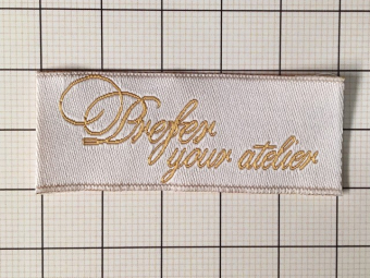 Этикетка тканная жакардовая 2см Prefer (1000шт) под заказ Этикетка тканная жакардовая 2см Prefer (1000шт) под заказ