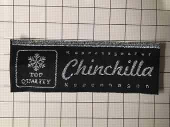 Этикетка тканная жакардовая 3см Chinchilla (1000шт) под заказ Этикетка тканная жакардовая 3см Chinchilla (1000шт) под заказ