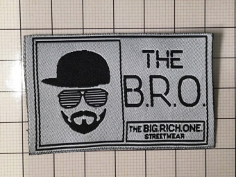 Этикетка тканная жакардовая 4см Bro (1000шт) под заказ Этикетка тканная жакардовая 4см Bro (1000шт) под заказ