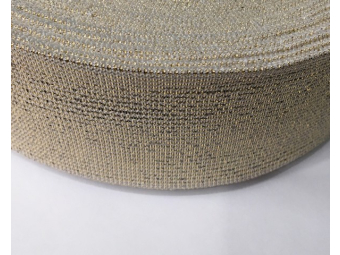 Резинка 50мм (25м) золото белый Резинка 50мм (25м) золото белый