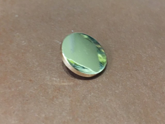 Кнопка металлическая плоская нержавейка 20мм золото Кнопка металлическая плоская нержавейка 20мм золото