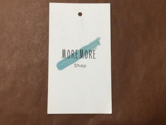 Этикетка картонная More 4,5х8см под заказ Этикетка картонная More 4,5х8см под заказ