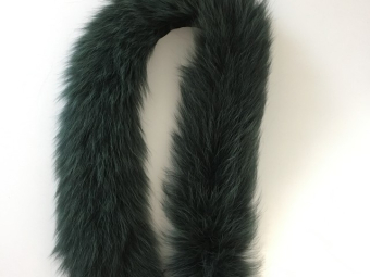 Опушка наутральный мех песец 70см бутылка Опушка наутральный мех песец 70см бутылка