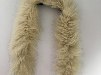 Опушка наутральный мех песец 70см песок Опушка наутральный мех песец 70см песок