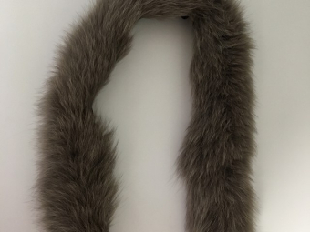 Опушка наутральный мех песец 70см кофе с молоком Опушка наутральный мех песец 70см кофе с молоком