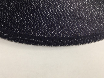 Тесьма ТЖ флаг 10мм (50м) синий серебро елка Тесьма ТЖ флаг 10мм (50м) синий серебро елка