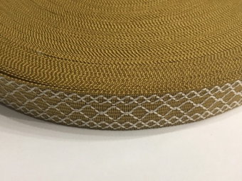 Тесьма ТЖ флаг 20мм (50м) ромб бежевый Тесьма ТЖ флаг 20мм (50м) ромб бежевый