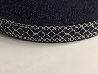 Тесьма ТЖ флаг 20мм (50м) ромб синий Тесьма ТЖ флаг 20мм (50м) ромб синий