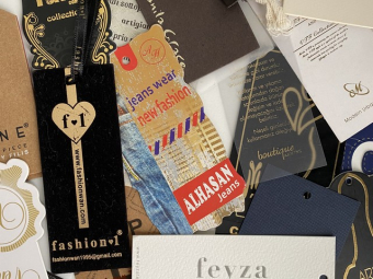 Этикетки картонные с логотипом 5х10см под заказ (1000шт) Этикетки картонные с логотипом 5х10см под заказ (1000шт)