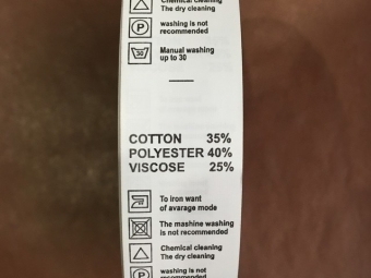   cotton 35% polyester 40% viscose 25% 2,5 